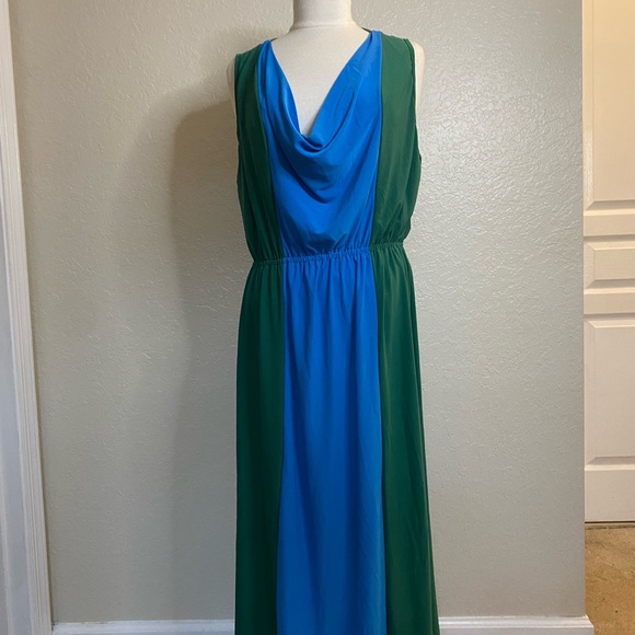 Jon & Anna Color-block Cowl Neck Maxi Dress - Women’s Plus Size 1X - NWT - Picture 5 of 14